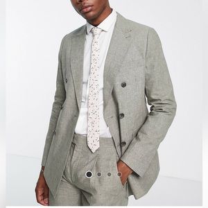 NWT Men’s Slim Fit Linen Suit